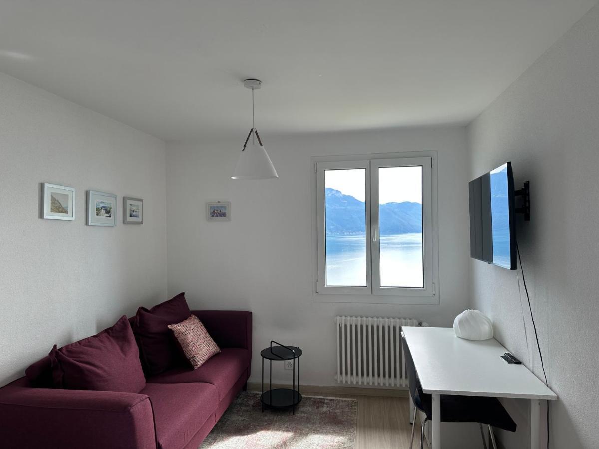 Room With 360° View Overlooking Lake Geneva And Alps Puidoux Exterior photo
